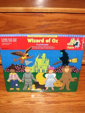 3/$188❤️vintage 1999 Wizard of Oz FELTkids Felt Playboard 20pcs Play System